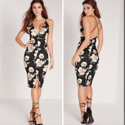 knee length dresses for ladies Thérèse Sequin-embellished Embroidered Floral Colorful Midi Dress (Final Sale-US Only), M / Red main image 1