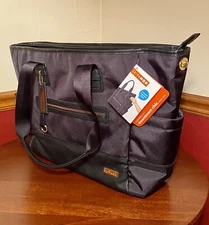 Skip Hop Chelsea Downtown Chic 2-In-1 Large Diaper Bag Tote- Black #200456 *NWT*