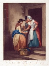 12707.Decoration Poster.Home wall.Room art design.Victorian woman selling fish