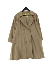 Burberry Women's Coat Xxl Green 100% Cotton Overcoat