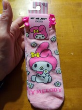 My Melody Lettuce 1 Pair Shoe Size 5-10 No Shows Socks Sanrio Hello Kitty Pink