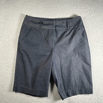 Dana Buchman Shorts Women's 10 Dark Wash Classic Fit Stretch Business Shorts  | eBay