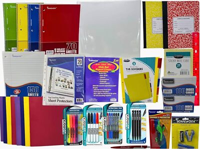 College Ruled Back to School Supply Bundle for Middle, High School and College: