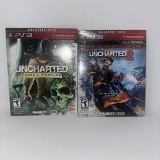 PS3 Uncharted Drake’s Fortune & Uncharted 2 - Brand New, Sealed, Rare