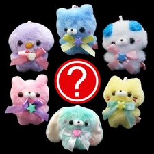 Kawaii Cute Plush Animal Keychain Charm Japan Blind Box Toy 1 Gashapon Figure