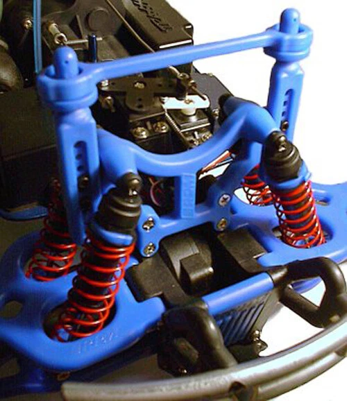 T-Maxx Blue Shock Tower & Body Mounts RPM RPM80165 - Image 2 of 2