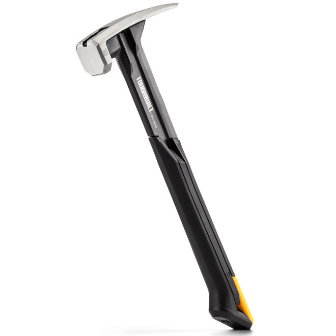 ToughBuilt Steel Rip Hammer 18oz Smooth Straight Claw Large Rubber