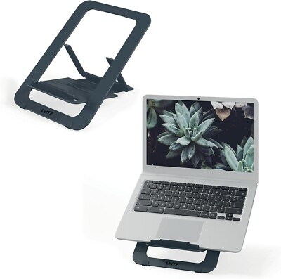 Ultraflacher verstellbarer Laptopständer aus Aluminium, SlimLift-Design, 5 voreingestellte Höhen