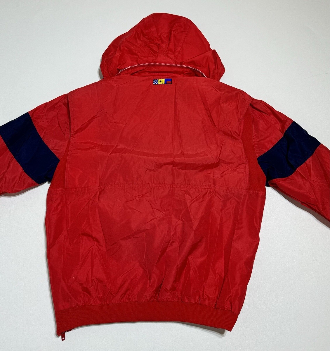 VTG 80s 90s Nike Anorak Pullover Sailing Windbreaker Jacket Red