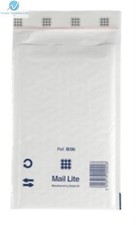 5 B00 B/00 White 120mmx210mm Padded Bubble Wrap Mail Lite Postal Bag Envelopes