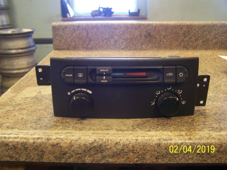 Chrysler Pacifica 2005 2006 2007 2008 calefacción temperatura control de aire acondicionado OEM DOBLE ZONA Foto 2 de 4