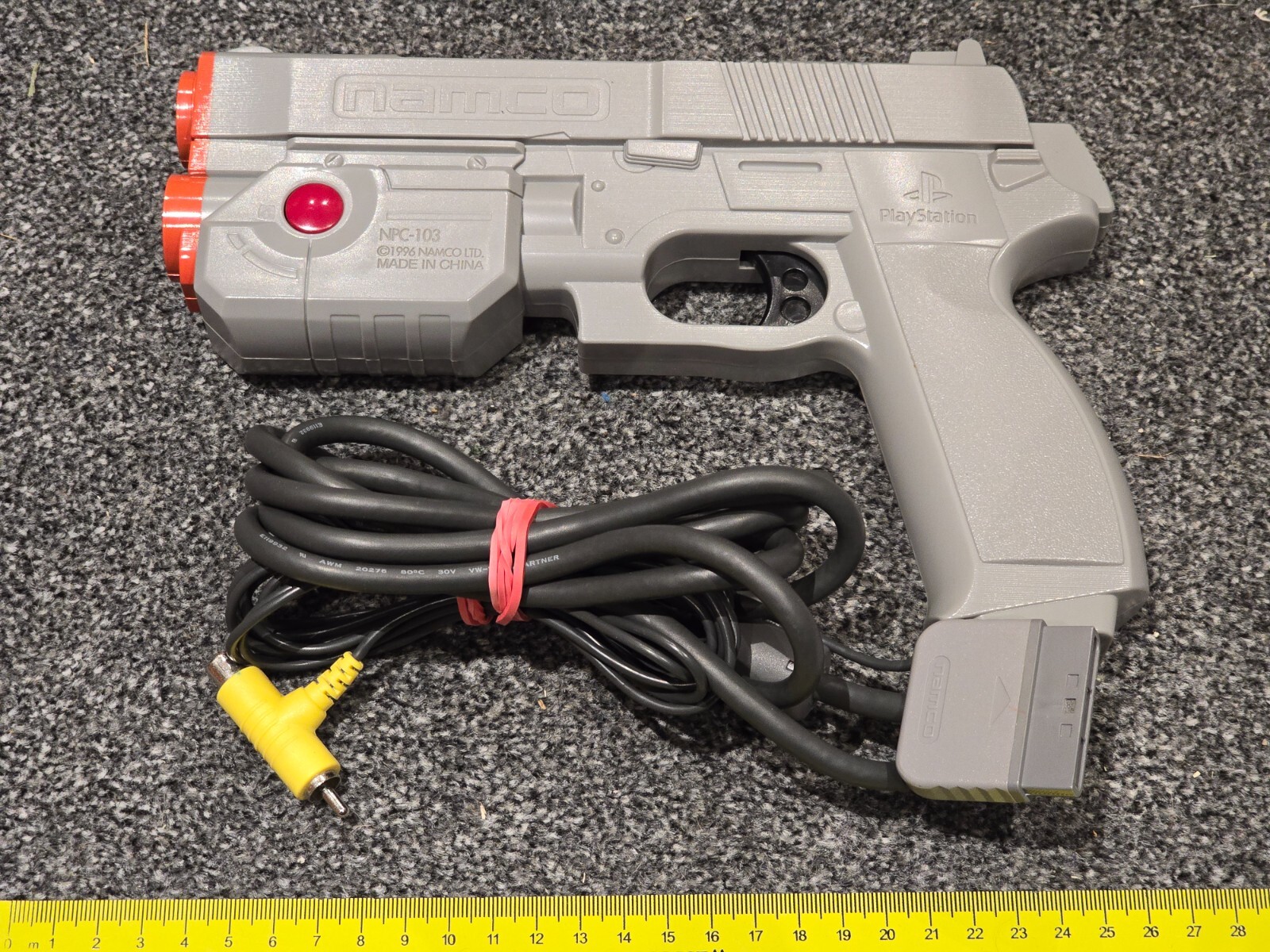 CONTROLADOR DE JUEGO PISTOLA DE LUZ OFICIAL SONY PLAYSTATION PS1 PS2 NAMCO G-CON 45 NTSC