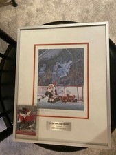 PAUL HENDERSON 1972 SUMMIT SERIES AUTO FRAMED PIC ALSO AUTO CARD