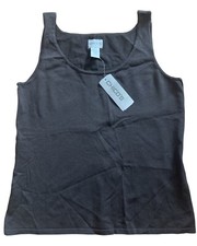 NEW CHICO  S Woman  s Tank Sleeveless Sweater Top Vest Fudge Brown sz 1