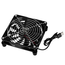USB Fan Stand 1100RPM Router TV Box AV Receiver PC Cooling 140mm External Cooler