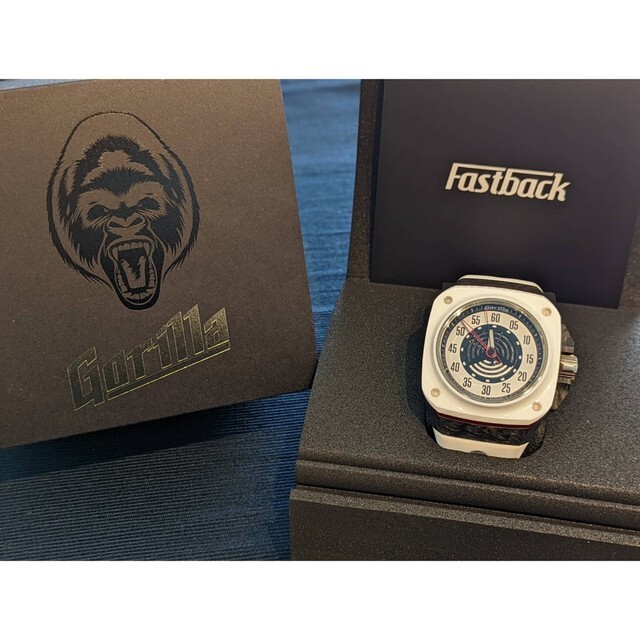 Gorilla Fastback RS White Automatic Men's Watch 100m Water Gorilla Fastback RS White Automatic Men's Watch 100m Water