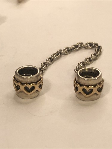 Authentic Pandora Gold Heart Safety 