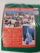 Mary Maxim (9) Evergreen Trees Needlepoint Plastic Canvas Kit 77413 New Sealed