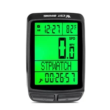 WEST BIKING Wireless Cycle Computer LED Backlight Waterproof Bicycle Speedometer