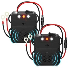 2PC Car Vehicle 12V Ultrasonic Mouse Rodent Animal Pest-Repeller Deterrent Wire