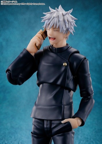 Bandai S.H. Figuarts Satoru Gojo Jujutsu High School Action Figure Giocattolo Nuovo - Foto 3 di 10