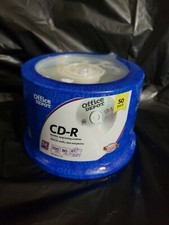 Office Depot 50 PACK CD-R Blanks 80 MINUTES 700MB 52x New SEALED Media NIP