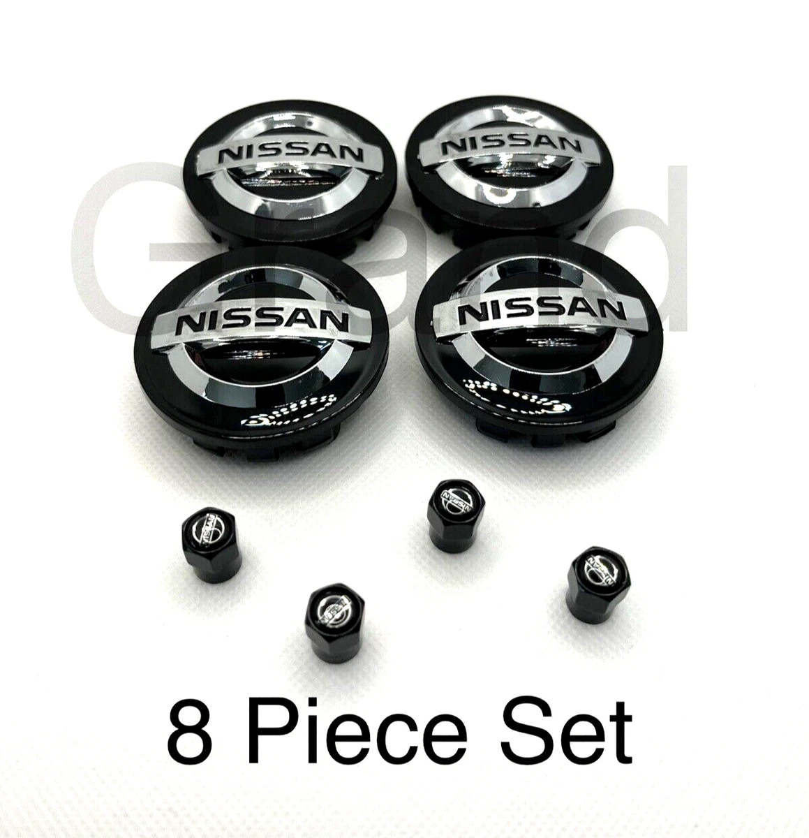 Nissan Wheel Center Caps Tire Air Cap Set 54mm Altima Maxima Rouge Quest 8pcs