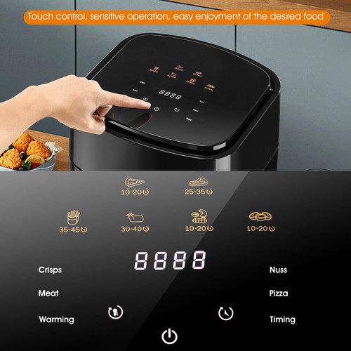 8-in-1 Air Fryer Oven 13 Quart 1400 W Electric Hot with Digital Touch Screen - Picture 6 of 13
