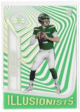 Zach Wilson 2021 Panini Illusions Illusionists Emerald Rookie #ILL-11 Jets RC