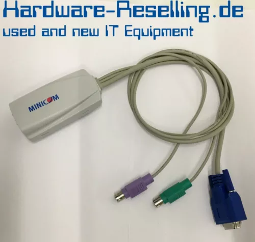 MINICOM 1su51059 RJ-45 Vers VGA + Ps/2 KVM Sur Ethernet Adaptateur