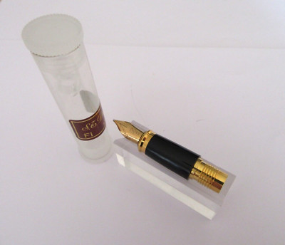 Block Gold 14 Carats Pen St Dupont Fidelio Nib Section New N26