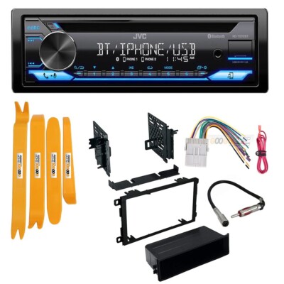 JVC CD Receiver AM/FM Radio Single DIN Car Stereo for 2003-2006 GMC Sierra 1500