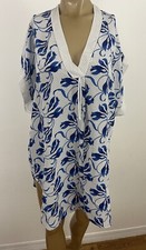 Vintage Lily of France Women's M Short Gown Nightshirt Blue Floral Dot