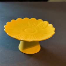 Sunflower Ini Mini Cupcake Stand, Yellow Ceramic