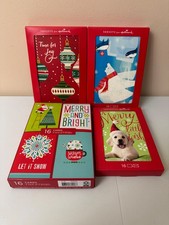 Hallmark Lot of 64 Christmas holiday cards envelopes boxed NEW 4 boxes of 16