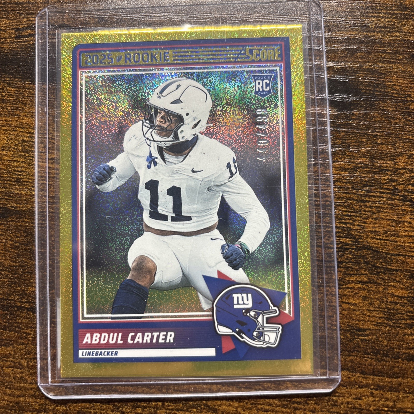 2025 Score - Rookies Abdul Carter #16 Gold Dots /499 (RC)