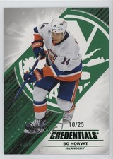 2024-25 Upper Deck Credentials Green 10/25 Bo Horvat #33 13og