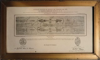 Shroud Jesus Holy Turin Scarf Sheet Gesus Holy Ostension 1898