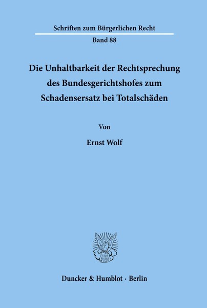 Die Unhaltbarkeit Der Rechtsprechung Des Bundesgerichtshofes Zum...-image