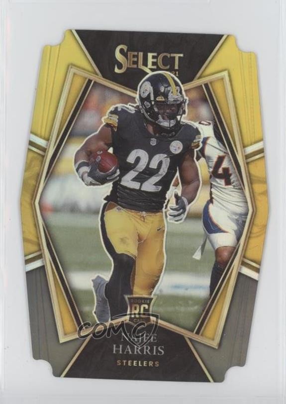 2021 Select Premier Level Black & Gold Prizm Die-Cut Najee Harris Rookie RC 0z2o