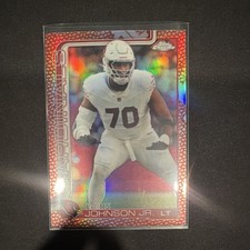 Topps Chrome Paris Johnson Jr. Arizona Cardinals Football Red Parallel #3