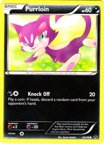 x4 Purrloin - 64/98 - Common Pokemon BW2 Emerging Powers M/NM