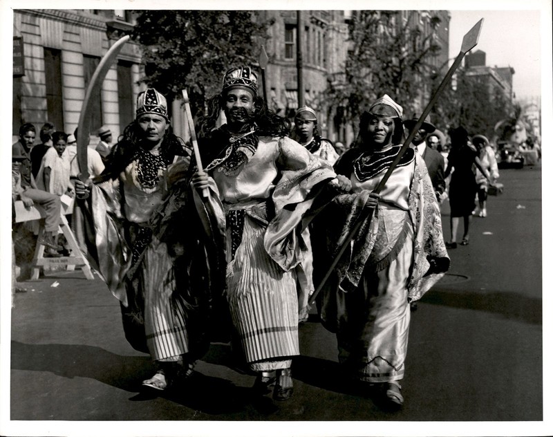 RH2 1949 Original Photo TRINIDAD CULTURE WEST INDIES DAY PARADE HARLEM NEW YORK