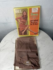 Vintage 1960s  70s GTL  Guaranteed To Last  Seamless Mesh Nylon Stockings