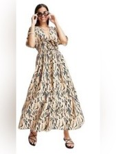 ASOS design animal print maxi dress size 6
