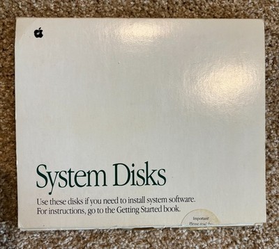 Macintosh System Disks (9) w/ Original Folder - Used to install system software