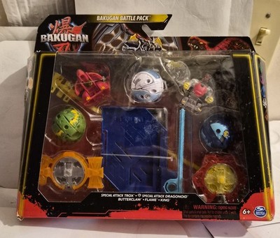 BAKUGAN Battle PACK-Special Attack Trox-Dragonoid-Butterclaw-Flame-KING-NEW
