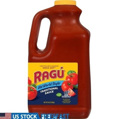 Italian Traditional Pasta Sauce Olive Oil Vine-Ripened Tomatoes Herbs 8.5lbs New
