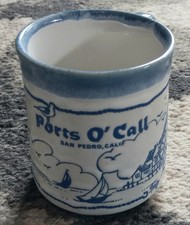 Vintage Ports O Call San Pedro CA Coffee Mug! Japan Drip Ceramic Cup