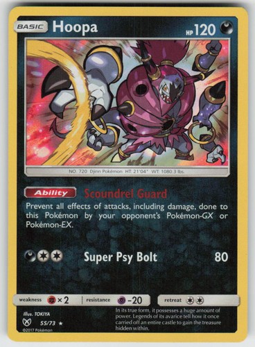 Holo Hoopa 55/73 Rare Shining Legends Near Mint